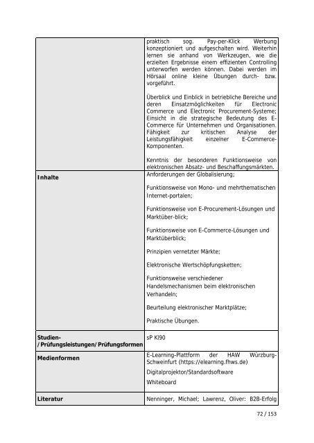 Wintersemester 2013/14 - Fakultät Informatik und Wirtschaftsinformatik