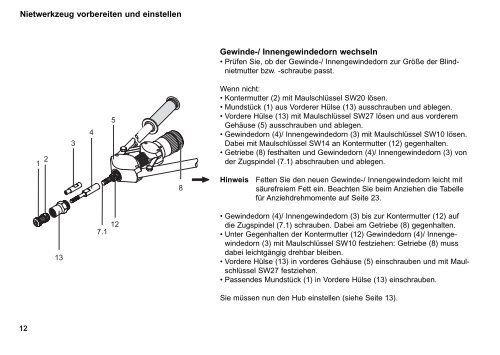 Nietwerkzeug MS 9 - Titgemeyer