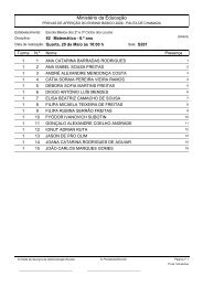 Pautas de Chamada por Turma - Portal das escolas da RAM