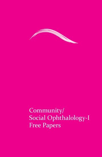 Community/ Social Ophthalmology - aioseducation