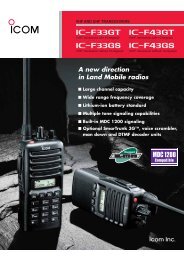 Icom Portable IC - F33 - Two-way radios at SATLEC