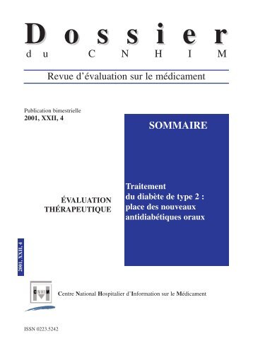 Traitement du diabÃ¨te de type 2 - CNHIM