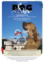 Feuille d'inscription pdf - Exposition canine internationale