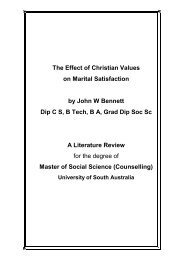 The Effect of Christian Values on Marital Satisfaction by John W ...