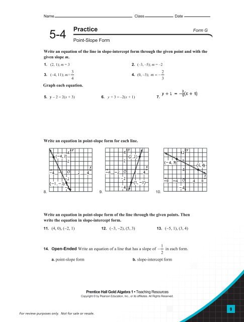 point slope form answer key
Name Class Date 11-11 Think point slope form answer key
Name Class Date 11-11 Think