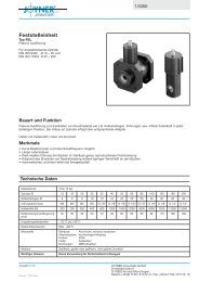 Feststelleinheit - JOYNER pneumatic GmbH