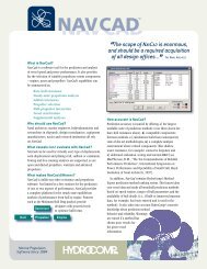 âThe scope of NAVCAD is enormous, and should ... - Hydrocomp Inc.