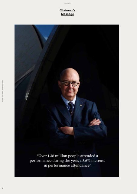 Chairman and CEO Message - Sydney Opera House