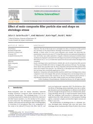 Effect of resin-composite filler particle size and shape on shrinkage ...