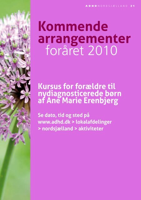 april 2010 nordsjÃ¦llands lokalafdeling - ADHD: Foreningen