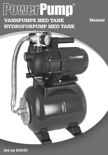 VANNPUMPE MEd tANk hydroforPUMP MEd tANk