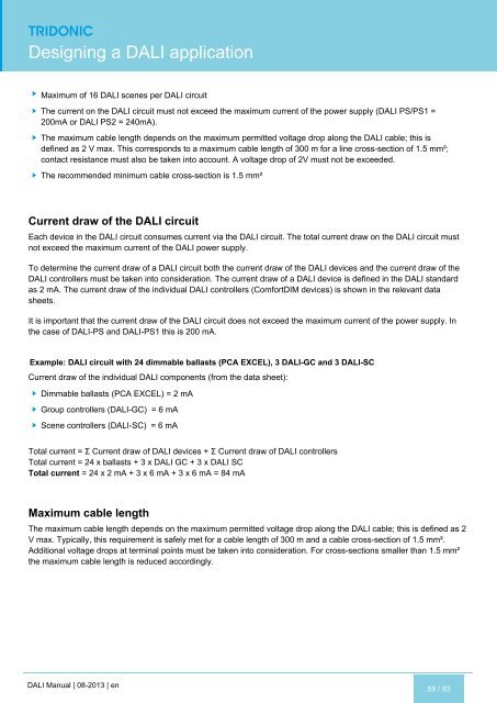 DALI manual - Tridonic