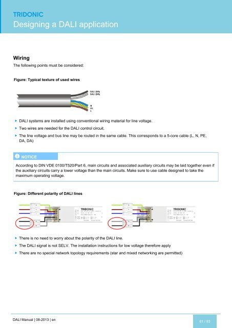 DALI manual - Tridonic