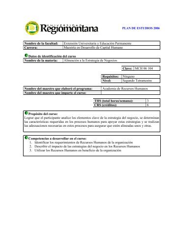 AlineaciÃ³n a la Estrategia de Negocios