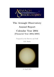 The Armagh Observatory Annual Report Calendar Year 2004