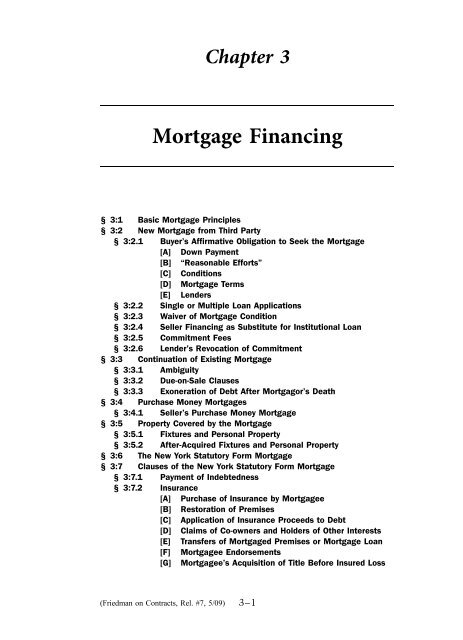 Mortgage Financing - Practising Law Institute