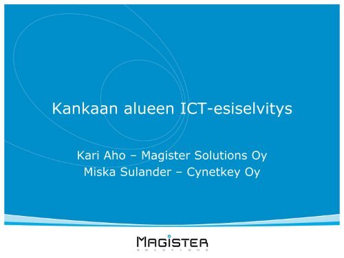 ICT-esiselvityksen kooste