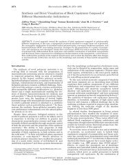 Synthesis and Direct Visualization of Block Copolymers Composed ...