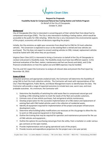 Feasibility Study-Scope of Work CNG_Final - Virginia Clean Cities