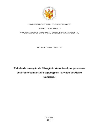 DissertaÃ§Ã£o - Centro TecnolÃ³gico / UFES - Universidade Federal do ...