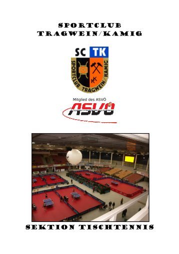 Die Sektion Tischtennis - Sportclub Tragwein Kamig