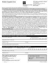 Member Complaint Form - Cigna