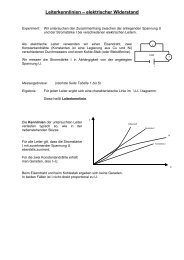 Leiterkennlinien – elektrischer Widerstand