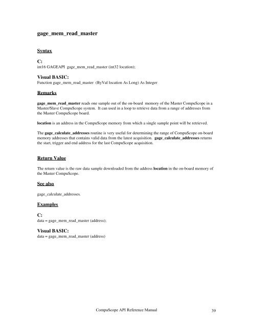 CompuScope SDK Manua.. - Egmont Instruments