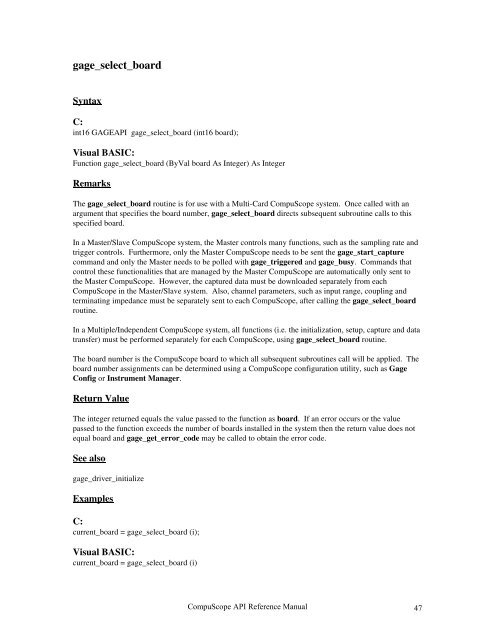 CompuScope SDK Manua.. - Egmont Instruments