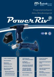 PowerRiv® Programmierbares Akku Blindnietgerät - HS-Technik