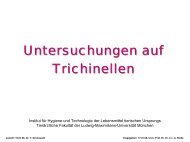 Allgemeine Info zum Trichinen- Vorkommen und Untersuchung