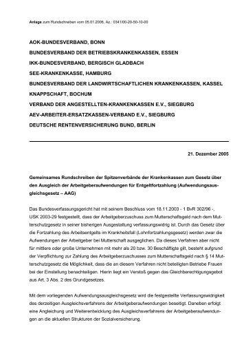 Gemeinsames Rundschreiben der ... - Knappschaft-Bahn-See