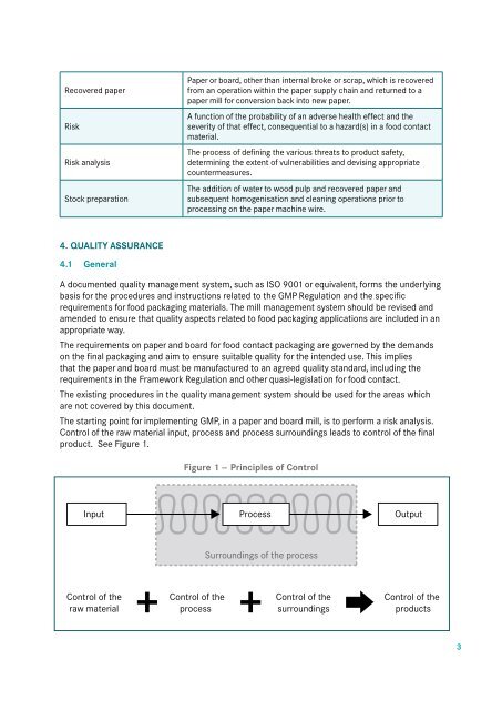 Good Manufacturing Practice for the Manufacture of Paper - CEPI ...