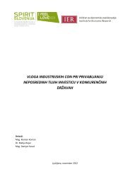 Vloga industrijskih con pri privabljanju tujih neposrednih investicij