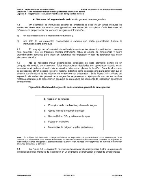 Programas de instrucciÃ³n y calificaciÃ³n de tripulantes de vuelo - ICAO