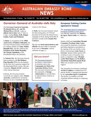 Newsletter 1 - Australian Embassy