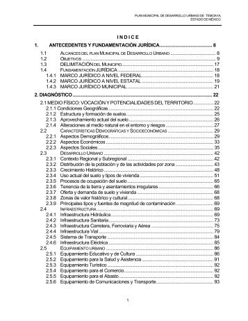 I N D I C E 1. ANTECEDENTES Y FUNDAMENTACIÃN JURÃDICA ...