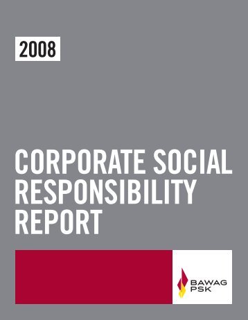 Corporate Social Responsibility report - Bawag