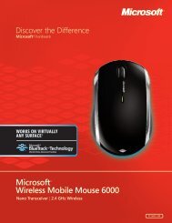 Microsoft Wireless Mobile Mouse 6000 Nano Transceiver - Lomax