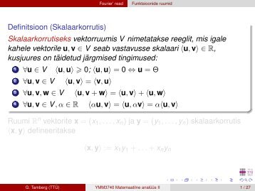 10. loeng Fourier' read.