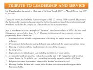 tribute to leadership and service - Sri Sivan Temple :: Singapore