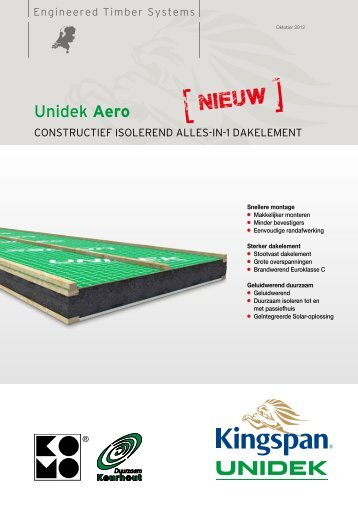 Technische brochure Unidek Aero