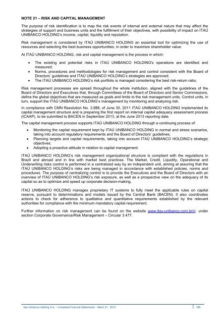 IRR310313.pdf - Banco Itaú