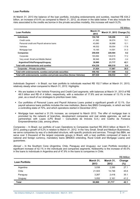 IRR310313.pdf - Banco Itaú