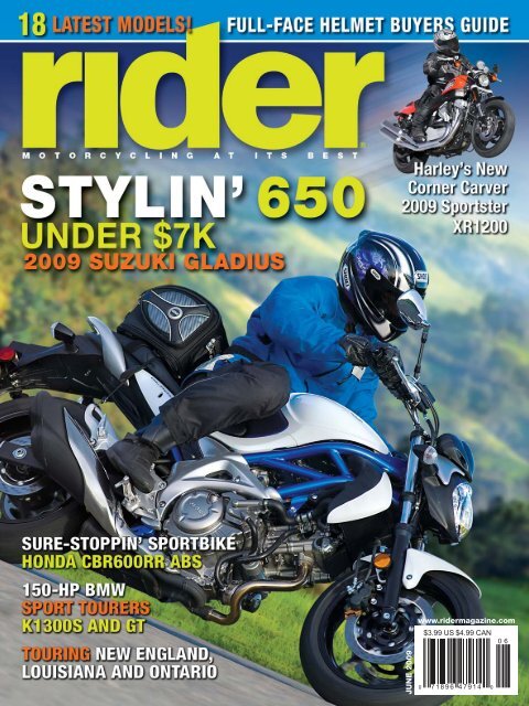 Rider magazine product review of the SHOEI RF-1000 helmet.