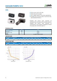 VACUUM PUMPS MINI - Pneutec