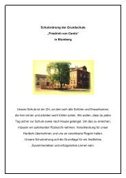 Schulordnung der Grundschule âFriedrich von Canitzâ in Blumberg ...