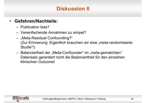 Gibt es einen Unterschied zwischen randomisierten ... - Oliver Kuss