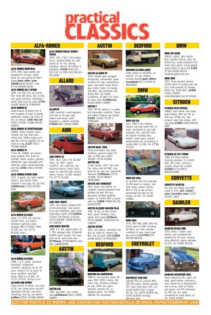 *Pract Classics Internet Dec - Classic Cars magazine