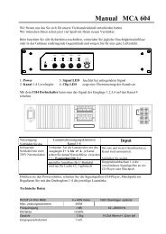 Manual MCA 604